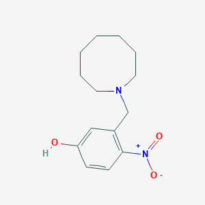 molecular formula C14H20N2O3 B3850293 3-(1-azocanylmethyl)-4-nitrophenol 