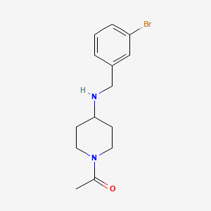 molecular formula C14H19BrN2O B3850297 1-acetyl-N-(3-bromobenzyl)-4-piperidinamine 