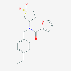 molecular formula C18H21NO4S B385030 N-(1,1-dioxidotetrahydro-3-thienyl)-N-(4-ethylbenzyl)-2-furamide CAS No. 620563-17-9