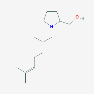 molecular formula C14H27NO B3850323 [1-(2,6-dimethyl-5-hepten-1-yl)-2-pyrrolidinyl]methanol 