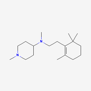 molecular formula C18H34N2 B3850339 N,1-dimethyl-N-[2-(2,6,6-trimethyl-1-cyclohexen-1-yl)ethyl]-4-piperidinamine 