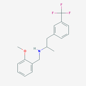 molecular formula C18H20F3NO B3850368 (2-methoxybenzyl){1-methyl-2-[3-(trifluoromethyl)phenyl]ethyl}amine 