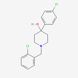 molecular formula C18H19Cl2NO B3850375 1-(2-chlorobenzyl)-4-(4-chlorophenyl)-4-piperidinol 