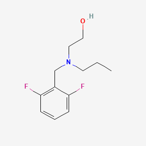 molecular formula C12H17F2NO B3850388 2-[(2,6-difluorobenzyl)(propyl)amino]ethanol 