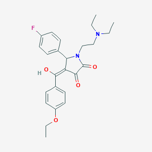 1-[2-(diethylamino)ethyl]-4-(4-ethoxybenzoyl)-5-(4-fluorophenyl)-3-hydroxy-1,5-dihydro-2H-pyrrol-2-one