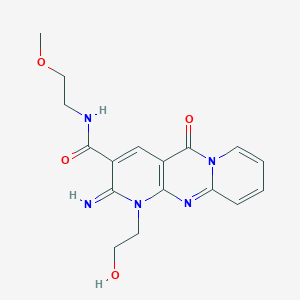 1-(2-hydroxyethyl)-2-imino-N-(2-methoxyethyl)-5-oxo-1,5-dihydro-2H-dipyrido[1,2-a:2,3-d]pyrimidine-3-carboxamide