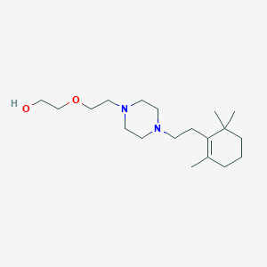 molecular formula C19H36N2O2 B3850437 2-(2-{4-[2-(2,6,6-trimethyl-1-cyclohexen-1-yl)ethyl]-1-piperazinyl}ethoxy)ethanol 