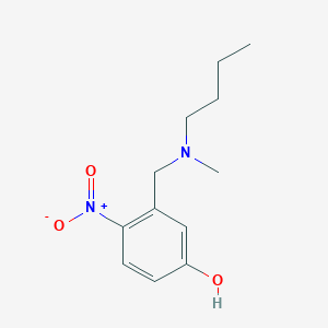 molecular formula C12H18N2O3 B3850452 3-{[butyl(methyl)amino]methyl}-4-nitrophenol 