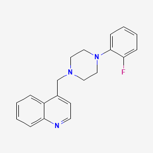 molecular formula C20H20FN3 B3850474 4-{[4-(2-fluorophenyl)-1-piperazinyl]methyl}quinoline 