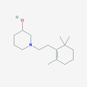 molecular formula C16H29NO B3850505 1-[2-(2,6,6-trimethyl-1-cyclohexen-1-yl)ethyl]-3-piperidinol 