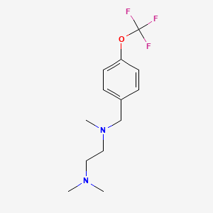 molecular formula C13H19F3N2O B3850517 N,N,N'-trimethyl-N'-[4-(trifluoromethoxy)benzyl]-1,2-ethanediamine 