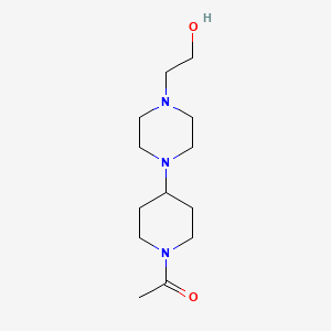 molecular formula C13H25N3O2 B3850541 2-[4-(1-acetyl-4-piperidinyl)-1-piperazinyl]ethanol 