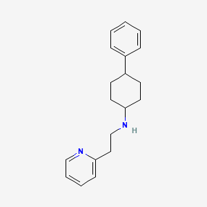 molecular formula C19H24N2 B3850571 (4-phenylcyclohexyl)[2-(2-pyridinyl)ethyl]amine 