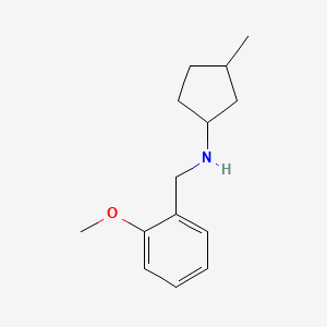 molecular formula C14H21NO B3850585 (2-methoxybenzyl)(3-methylcyclopentyl)amine 