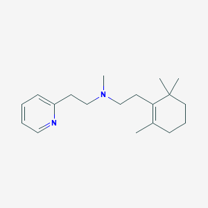 molecular formula C19H30N2 B3850593 N-methyl-2-(2-pyridinyl)-N-[2-(2,6,6-trimethyl-1-cyclohexen-1-yl)ethyl]ethanamine 
