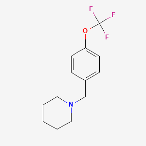 molecular formula C13H16F3NO B3850595 1-[4-(trifluoromethoxy)benzyl]piperidine 