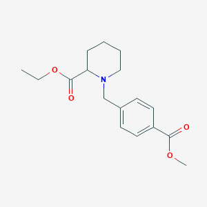 molecular formula C17H23NO4 B3850603 ethyl 1-[4-(methoxycarbonyl)benzyl]-2-piperidinecarboxylate 