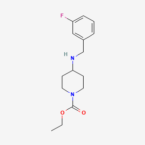 molecular formula C15H21FN2O2 B3850617 ethyl 4-[(3-fluorobenzyl)amino]-1-piperidinecarboxylate 