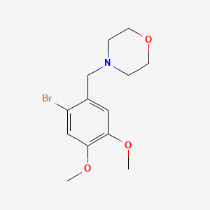 molecular formula C13H18BrNO3 B3850658 4-(2-bromo-4,5-dimethoxybenzyl)morpholine 