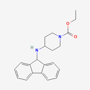 molecular formula C21H24N2O2 B3850659 ethyl 4-(9H-fluoren-9-ylamino)-1-piperidinecarboxylate 