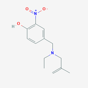 molecular formula C13H18N2O3 B3850691 4-{[ethyl(2-methyl-2-propen-1-yl)amino]methyl}-2-nitrophenol 