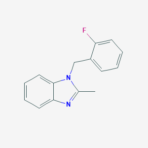 molecular formula C15H13FN2 B385071 1-(2-fluorobenzyl)-2-methyl-1H-benzimidazole 