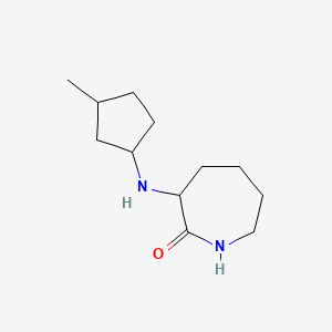 molecular formula C12H22N2O B3850741 3-[(3-methylcyclopentyl)amino]-2-azepanone 