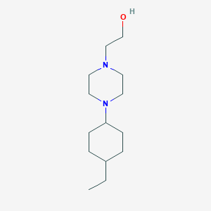 molecular formula C14H28N2O B3850747 2-[4-(4-ethylcyclohexyl)-1-piperazinyl]ethanol 