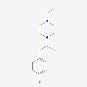 molecular formula C15H23FN2 B3850749 1-ethyl-4-[2-(4-fluorophenyl)-1-methylethyl]piperazine 
