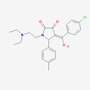 4-(4-chlorobenzoyl)-1-[2-(diethylamino)ethyl]-3-hydroxy-5-(4-methylphenyl)-1,5-dihydro-2H-pyrrol-2-one