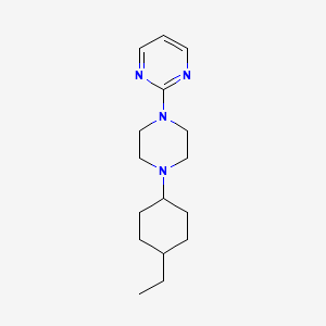 molecular formula C16H26N4 B3850796 2-[4-(4-ethylcyclohexyl)-1-piperazinyl]pyrimidine 