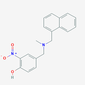 molecular formula C19H18N2O3 B3850808 4-{[methyl(1-naphthylmethyl)amino]methyl}-2-nitrophenol 