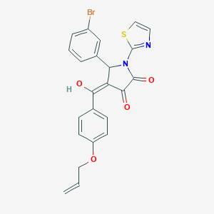 4-[4-(allyloxy)benzoyl]-5-(3-bromophenyl)-3-hydroxy-1-(1,3-thiazol-2-yl)-1,5-dihydro-2H-pyrrol-2-one
