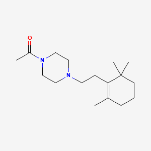 molecular formula C17H30N2O B3850814 1-acetyl-4-[2-(2,6,6-trimethyl-1-cyclohexen-1-yl)ethyl]piperazine 