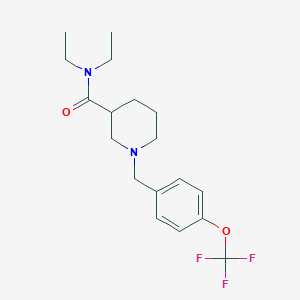 molecular formula C18H25F3N2O2 B3850819 N,N-diethyl-1-[4-(trifluoromethoxy)benzyl]-3-piperidinecarboxamide 