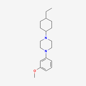 molecular formula C19H30N2O B3850844 1-(4-ethylcyclohexyl)-4-(3-methoxyphenyl)piperazine 