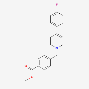 molecular formula C20H20FNO2 B3850862 methyl 4-{[4-(4-fluorophenyl)-3,6-dihydro-1(2H)-pyridinyl]methyl}benzoate 
