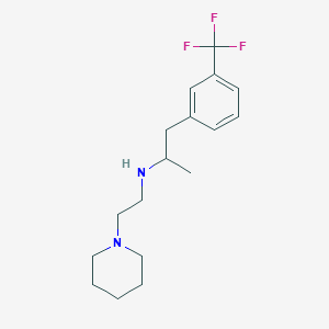 molecular formula C17H25F3N2 B3850863 N-[2-(1-piperidinyl)ethyl]-1-[3-(trifluoromethyl)phenyl]-2-propanamine 