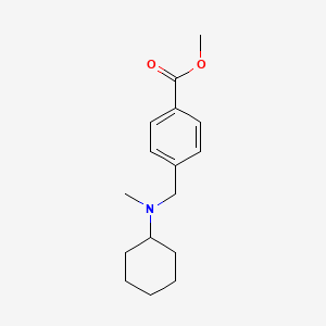 molecular formula C16H23NO2 B3850872 methyl 4-{[cyclohexyl(methyl)amino]methyl}benzoate 