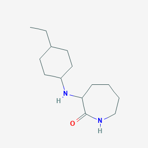 molecular formula C14H26N2O B3850890 3-[(4-ethylcyclohexyl)amino]-2-azepanone 