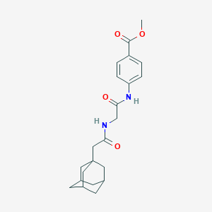 Methyl 4-({[(1-adamantylacetyl)amino]acetyl}amino)benzoate