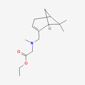 molecular formula C15H25NO2 B3850920 ethyl N-[(6,6-dimethylbicyclo[3.1.1]hept-2-en-2-yl)methyl]-N-methylglycinate 