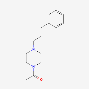molecular formula C15H22N2O B3850925 1-acetyl-4-(3-phenylpropyl)piperazine 