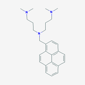 molecular formula C27H35N3 B3850953 N-[3-(dimethylamino)propyl]-N',N'-dimethyl-N-(1-pyrenylmethyl)-1,3-propanediamine 