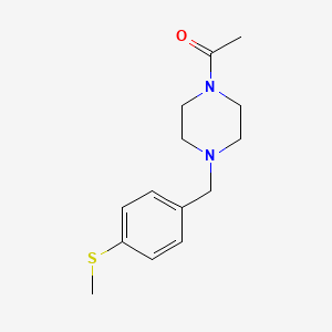 molecular formula C14H20N2OS B3850974 1-acetyl-4-[4-(methylthio)benzyl]piperazine 