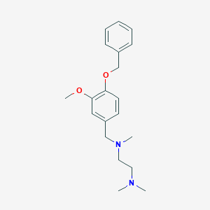 molecular formula C20H28N2O2 B3850991 N-[4-(benzyloxy)-3-methoxybenzyl]-N,N',N'-trimethyl-1,2-ethanediamine 