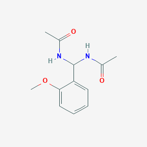 N-[(acetylamino)(2-methoxyphenyl)methyl]acetamide