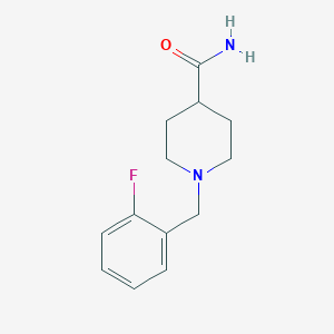 molecular formula C13H17FN2O B3851014 1-(2-fluorobenzyl)-4-piperidinecarboxamide 
