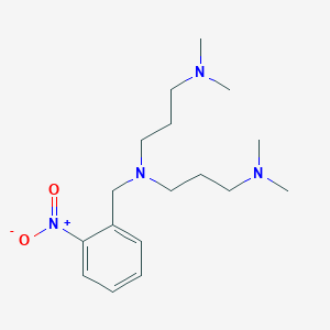 molecular formula C17H30N4O2 B3851016 N-[3-(dimethylamino)propyl]-N',N'-dimethyl-N-(2-nitrobenzyl)-1,3-propanediamine 