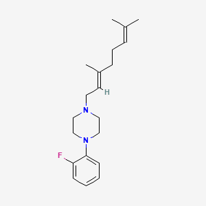 molecular formula C20H29FN2 B3851020 1-(3,7-dimethyl-2,6-octadien-1-yl)-4-(2-fluorophenyl)piperazine 